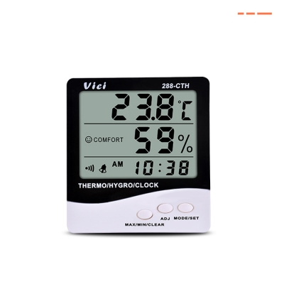 288-CTH  数字温湿度表，时钟、日期功能，最大值、最小值温湿度储存功能。